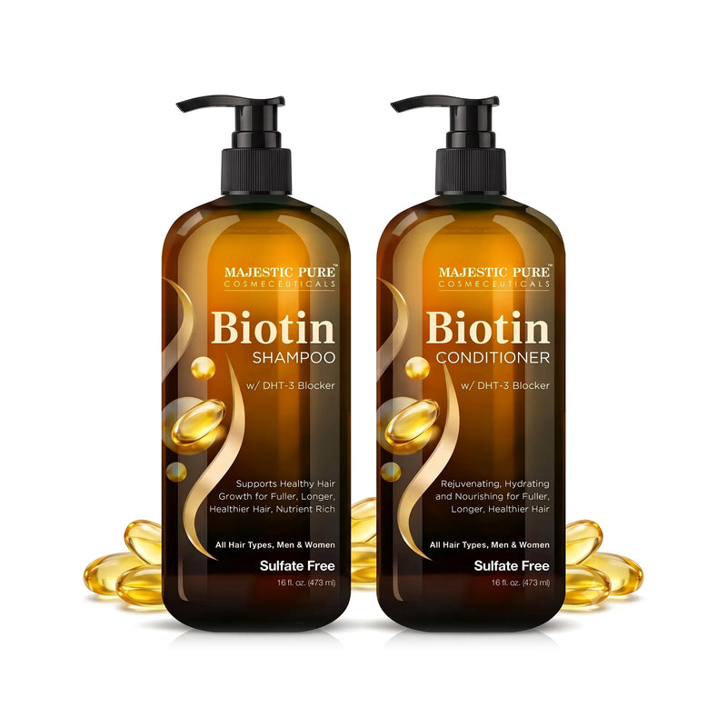 
  
    Biotin Shampoo and Conditioner set with DHT-3 Block | 16 fl oz each
  
