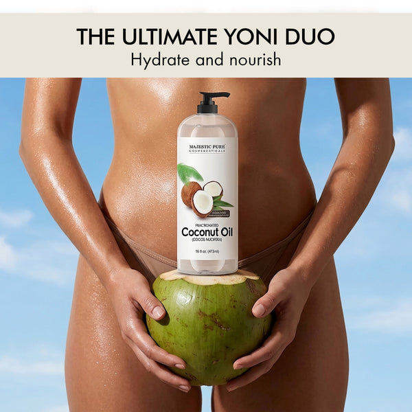 
  
    Intimate Care Oil Duo — External Moisture and Comfort Support — Majestic Pure
  
