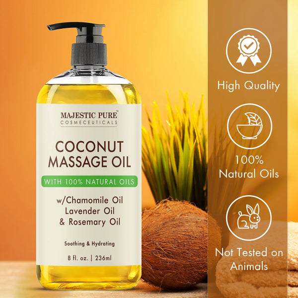
  
    Coconut Massage Oil with Rosemary Oil | 8 fl oz
  
