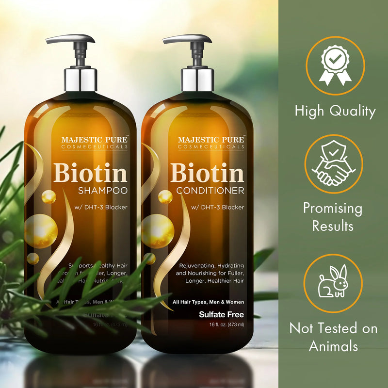 
  
    Biotin Shampoo and Conditioner set with DHT-3 Block | 16 fl oz each
  
