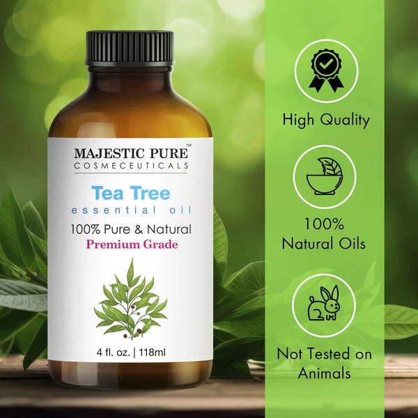 
  
    Tea Tree Essential Oil & Jojoba Oil — Purifying Skin and Scalp Care — Majestic Pure
  
