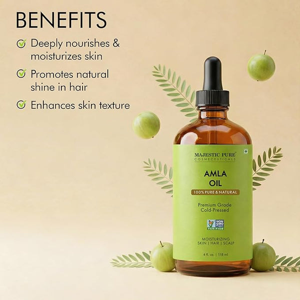 
  
    Amla Oil 4oz (118ml) Premium Carrier Oil with Dropper
  
