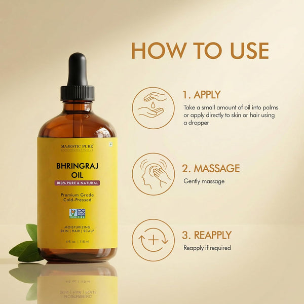 
  
    Bhringraj Premium Carrier Oil 4oz (118ml) With Dropper
  
