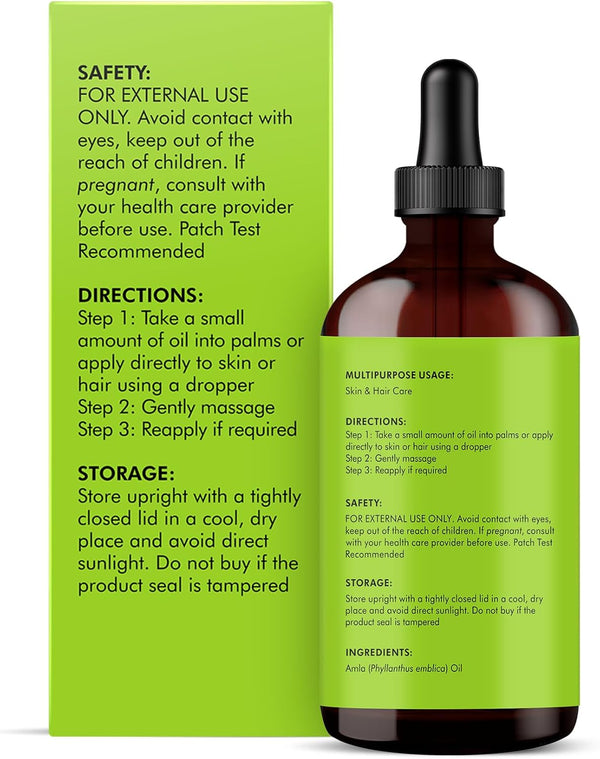 
  
    Amla Oil 4oz (118ml) Premium Carrier Oil with Dropper
  
