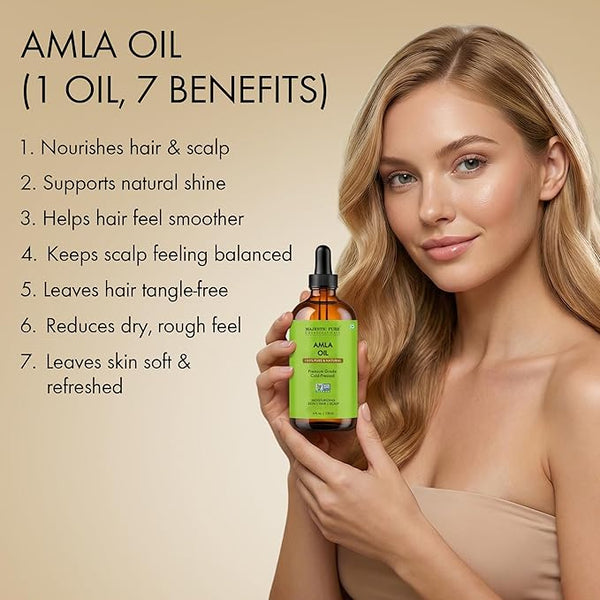 
  
    Amla Oil 4oz (118ml) Premium Carrier Oil with Dropper
  

