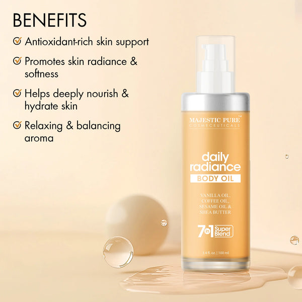 
  
    Daily Radiance Body Oil with Vanilla Oil and Shea Butter | 3.4 fl oz
  
