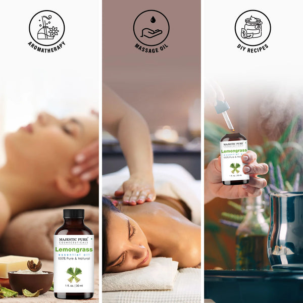 
  
    Lemongrass Essential Oil | 100% Pure and Natural | 1 fl oz
  
