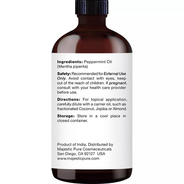 
  
    Peppermint Essential Oil | 100% Pure and Natural | 4 fl oz - Pack of 2
  

