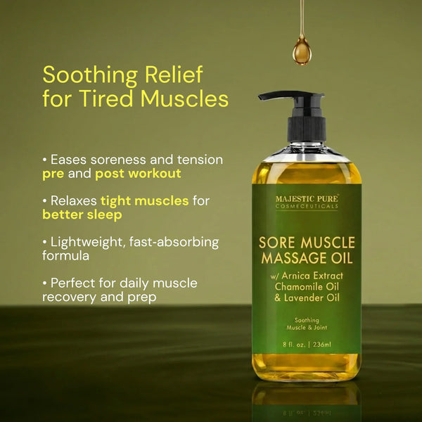 
  
    Sore Muscle Massage Oil & Vegan Collagen Cellulite Massage Oil
  
